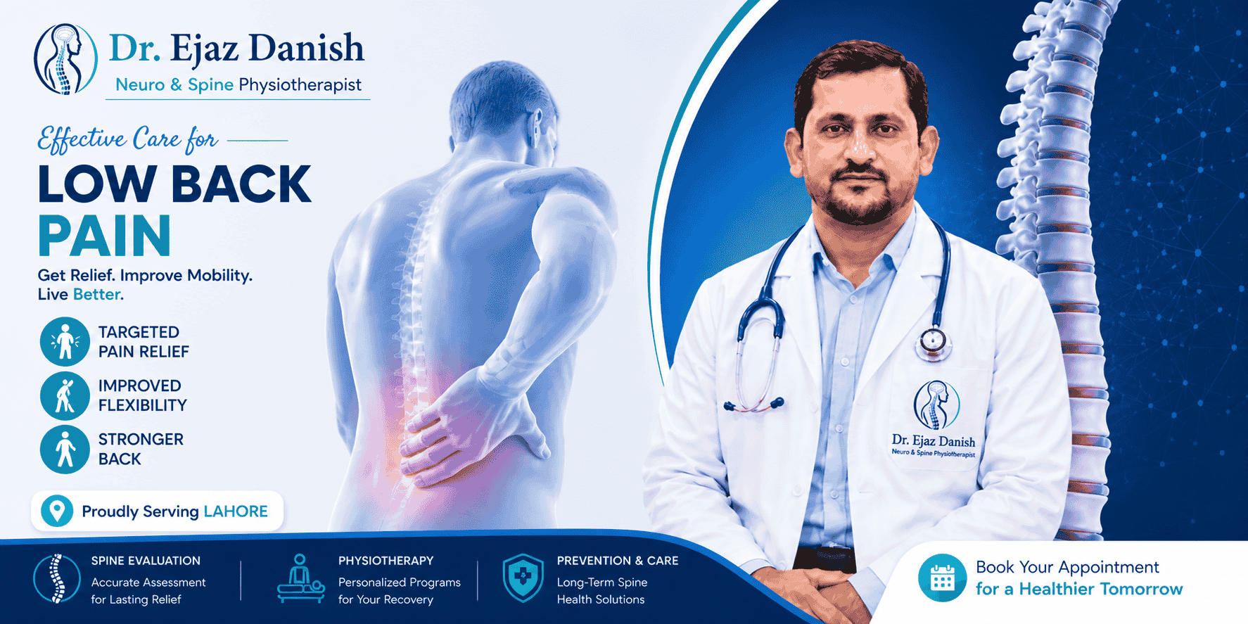 Low back pain treatment by neuro and spine physiotherapist