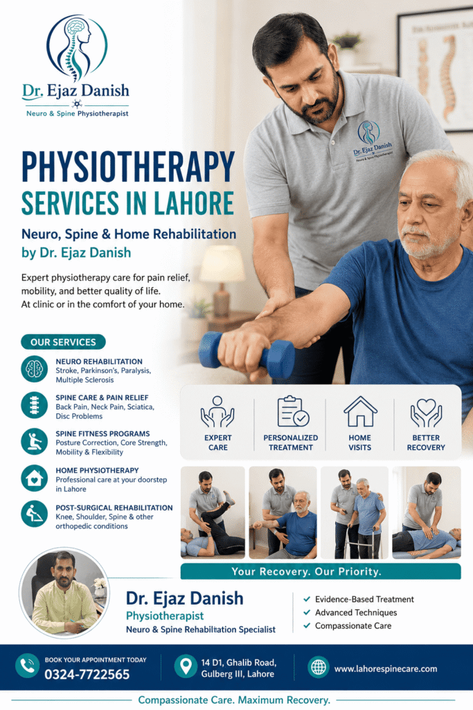 Physiotherapy Services in Lahore | Neuro, Spine & Home Rehabilitation by Dr. Ejaz Danish