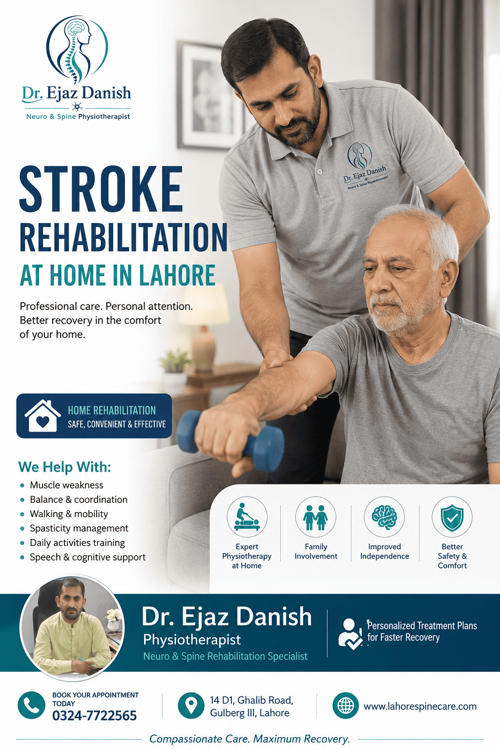 Stroke Rehabilitation with Dr Ejaz Danish Neuro Physiotherapist